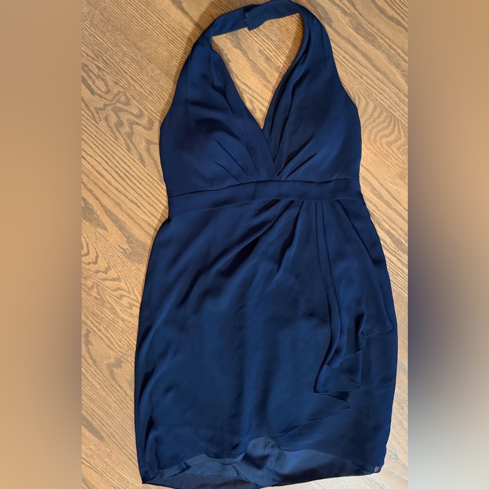 Jenny Yoo Midnight Blue Backless Dress